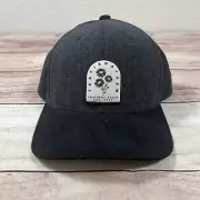 Travis Mathew Golf Baseball Hat Snapback Flexfit Black And Gray NWT Nightjar