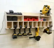 Cordless Drill Organizer & Tool Storage For Accessories- Choose Number of Slots