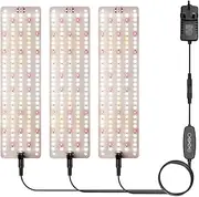 Full Spectrum Pla Growth Light Board Suppleme Light for Indoor Pl ling Growth Lamp Pla Light Panel with 3/6/12H Timer 6 Dimmable Levels, One Drag Three
