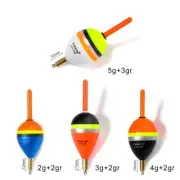 3PCS 2.0+2.0gr/5.0+3.0gr Floats Bobbers Light Stick Floats Fishing
