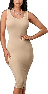 [Hot Point] 1 & 2 Pack: Women's Tank Bodycon Sexy Club Midi Dress – Casual Dress (Available in Plus Size)
