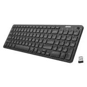2.4G Wireless Keyboard Ultra Slim Full Size Keyboard with Numeric Keypad and ...