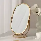Light Luxury Makeup Mirror 360° Rotatable Desktop Stand Mirror TableTop