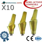 10 Anatomic Angular Adapter Head 15° (RP) For N0bel Active Hex Dental Fixture