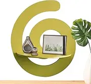 Swirl Storage Wall Shelf, Swirl Bedroom Shelf - Wooden Wall Storage Rack,Creative Wall Storage Rack,Decorative Wall Altar Shelf for Nursery Bedroom