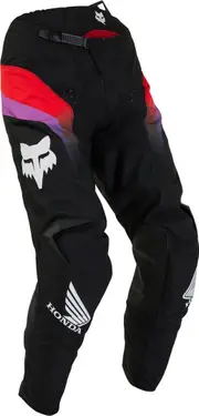FOX 180 Honda 2023 Motocross Pants, black-red, Size 30 for Men Black Red