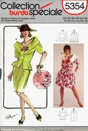 Skirts and Peplum Top or Jacket Burda Speciale Sewing Pattern 5354 Sizes 8 to 18