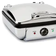 4-Slice Elevated Waffle Maker - Upright Storage, Automatic Alerts, Cleanup Ease