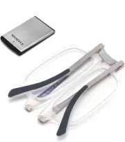 Missfive Ultra Thin Folding Reading Glasses for Men Women Pocket +1.50
