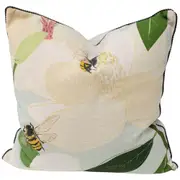 LVD Cushion Magnolia Nectar Blue Throw Pillow Home/Lounge Decor 50cm Square