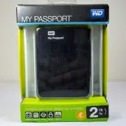 Western Digital My Passport 2TB Portable HDD USB 3.0 Hard Drive (Black) NEW