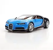 Scale Finished Model Car 1:18 for Bugatti Divo Static Alloy Super Sports Car Model Diecast Vehicle Simulation Collectible Gift Miniature Replica Car(Blue)