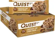 Quest Protein Bar Chocolate Chip Cookie Dough, 2.12 Ounce