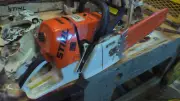 Stihl MS660 066 copper cooling plate big bore hot shot flames laser cut