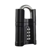 4 Digit Combination Lock Weatherproof Padlock Heavy Duty High Security Padlock