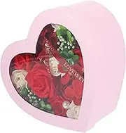 Zerodeko 1 Set Handmade Soap Flower Box Artificial Peony Decor for Valentine's Day Birthday Wedding Adornment Subtle Scent No Maintenance Required