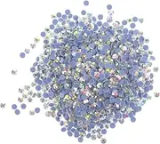 PAMINGONO 2880pcs Hot Melt Flatback Rhinestones for Clothes DIY Craft Gemstones Sparkling for Shoes Bags and Accessories Easy to Use with Heat Application