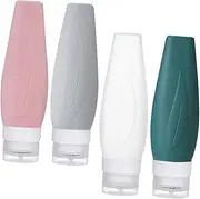 Ipetboom Small Silicone Bottles Set Leakproof Travel Bottles for Lotion Perfume Spray Cap Reusable for Travel