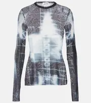 [Jean Paul Gaultier] Jean Paul Gaultier Squeletor mesh top AU 12 multicoloured