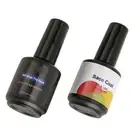 Top Coat Base Coat Set Professional Nail Salon Long Lasting Shine Finish Cle SLS