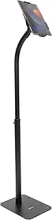 Mount-It! Universal Tablet Kiosk Stand, Anti-Theft Tablet Floor Stand with Lock for Business and Retail Use | Universal Fit for 7.9" to 11" iPad and Samsung Tablets, Height Adjustable, Black