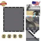 10x12 FT Grey UV-Blocking Shade Cloth - Outdoor Privacy Screen with Grommets