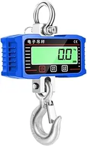 [JAJAJ] Industrial Digital Crane Scale 1500KG Digital LCD Crane Scale 500kg/1T High Load Industrial Heavy Duty Alloy Hook Lock Weighing Balance N/lb/kg Hanging Scales for Farm,Livestock,Factory,Construction(5