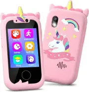 Kids Smart Phone Toddler Learning Toys,Fake Pretend Play Cell Phone with Educati