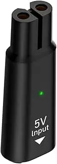 Brangdy 5V Type-C Shaver Adapter Charger Converter，Compatible for Philips， One Blade QP2724 QP2834 QP4530 Shaver with Charging Indicator(Black)