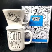 TAZ Rae Dunn Looney Tunes Ceramic Pour Over Coffee Drip and Mug Fun 4 Office