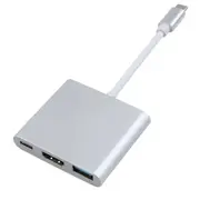 3 in 1 USB-C USB HUB Male to Female USB 3.1 Type-c To HDMI USB 3.0 Charging Adapter For Macbook Air 12 Converter