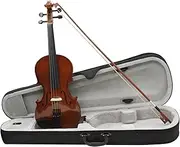 [SSJJTT] Violin 4/4 Full Size Handmade Maple Solid Wood for Kids, Beginners Professional Violin Kit With Travel Case, Bow, Rosin