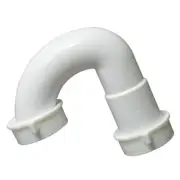 1-1/2" PVC J-Bend with Slip Joint Nuts & Washers