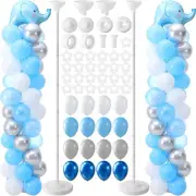 Hungdao 2 Sets Balloon Column Kits, Include 120 Pcs Adjustable Balloon Tower Sta