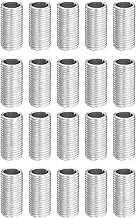 YOKIVE 20 Pack Lamp Pipe Nipple, 2cm Length M10 Thread 1mm Pitch Zinc Plated Pipe Lamp Parts, Great for Light Fittings