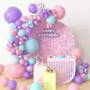 Gabby Themed Pink Purple Balloon Garland Arch Kit | Birthday Party Decorations