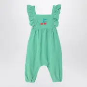 [Bobo Choses] Green corduroy sleepsuit 6 M Green