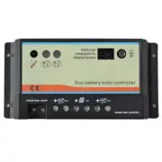 10a 10 amp DUAL BATTERY SOLAR CHARGE CONTROLLER REGULATOR MOTORHOME CAMPER t4 t5