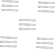 STOBOK 5sets Metal Wall Boards Bar School Wall Board Stainless Iron Strips Display Adhesive Strip Office Memo Memo Office 3pcs*5