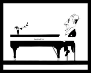 1920-rpt MAURICE RAVEL PIANO French Pianist Bolero Composer Caricature MATTED