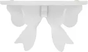MUSISALY Nordic Style Wooden Bow Shelve Decorative Wall Storage for Boys and Girls Room Bedroom Wall Shelf Rustic Decor Easy Install