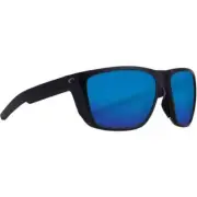 Costa Ferg Matte Black Sunglasses w/Blue Mirror 580G Lenses 06S9002-90022659