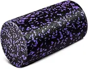 EPP Exercise Foam Roller - Extra Firm High Density Foam Roller - Best for Flexibility and Rehab Exercises (30cm, Purple Speckled)