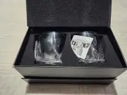 Van Daemon Unique Twisted Glass Whiskey Glasses Set of 2 Ultra Clarity Glass