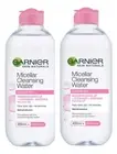 2 GARNIER Micellar Cleansing Water Make-Up Remover for Sensitive Skin 400ml