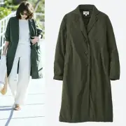UNIQLO Ines de la Fressange IDLF Duster Coat in Olive Green Size XS