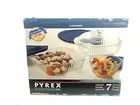 Pyrex Sculptured Ovenware 7-piece Set by Corning NOS 1998 Vintage