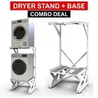 ORIGINAL Dryer Stand & Washer Base Combo - Portable Adjustable Stand
