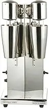 Double Shaker Classic Milkshake Maker Machine Electric Milk Shaker Mixer 2 Speed Drink Mixer Stainless Steel Smoothie Maker Blender For Milk Frother Frappe Protein Cocktail 18000 RPM 750ML