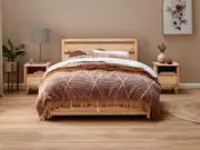 Denmark Gas Lift Bed Frame - Queen / Natural